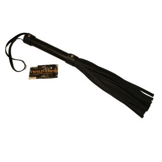 Wild Hide Black Short Mistress Flogger