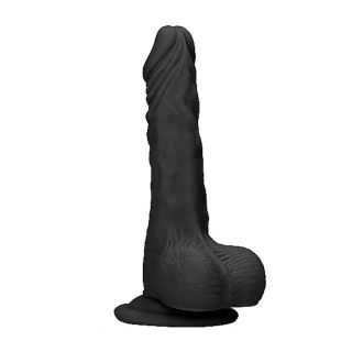 Realistic Dildo with Balls - 9" - 23 cm - Black