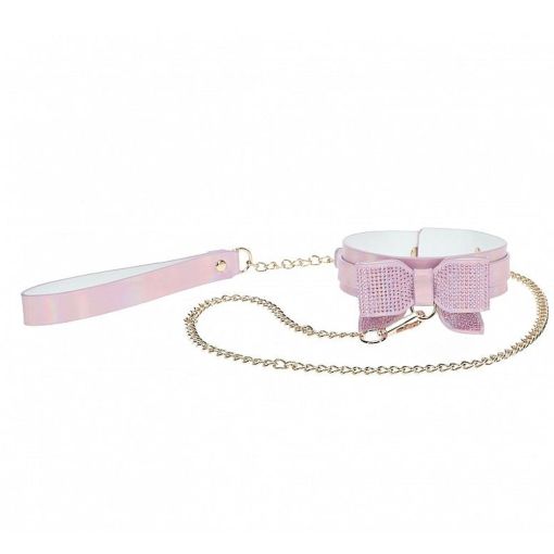  Paris Collection Ouch! Pink Collar with Leash